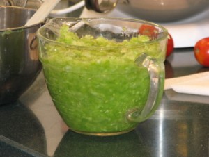 4 cups chopped green tomatoes